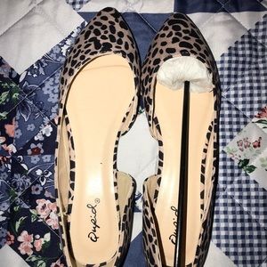 Cheetah print flats